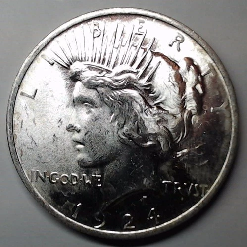 1924-P Peace Silver Dollar -- BU Uncirculated