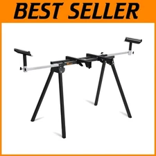 Compact Miter Saw Stand with 330 lbs Support - Adjustable Height & Foldable