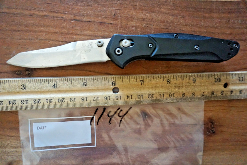 1144   One Benchmade pocket knife
