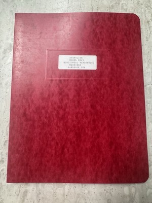 Startrite Model H225 Horizontal Bandsawing Machine Handbook 26A H225W SR 94949