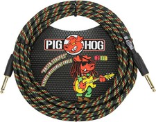 Pig Hog "Rasta Stripes" Instrument Cable, 20ft