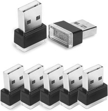 USB Car LED Atmosphere Light 7 Color New