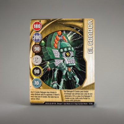 Bakugan New Vestroia El Condor   Gold Gate Card 16/48c Ventus