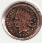US Rare Old West 1907 Indian Head Penny Coin American Collection Shield Cent USA