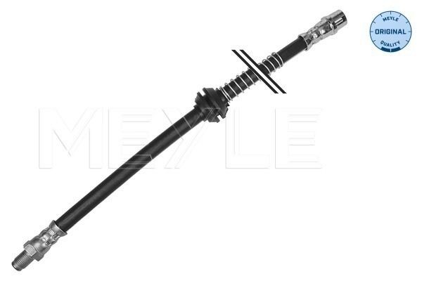 2X Meyle 014 525 0027 Bremsleitung Elastisch Vorne L/R (LäNge 484Mm, M10X1/M10X1-image