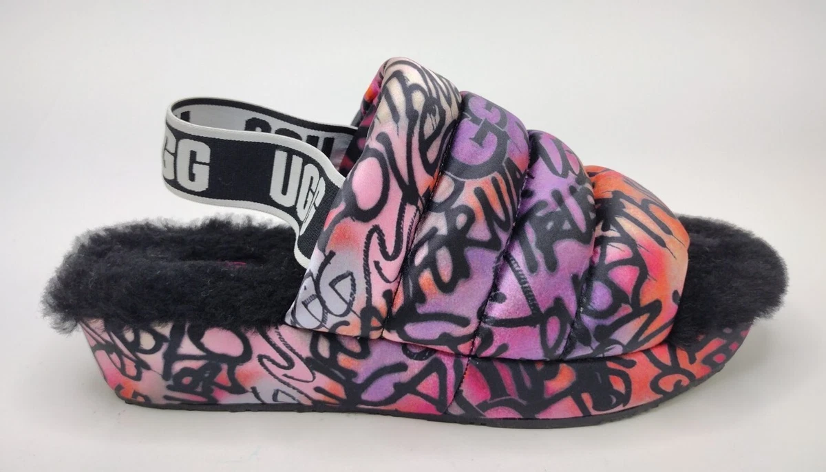 Ugg clearance graffiti slides