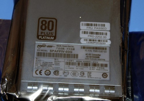 New F5 NETWORKS PWR-0187-03 AC POWER SUPPLY 400W SPAFFIV-03G Power-One - 第 5/5 張圖片