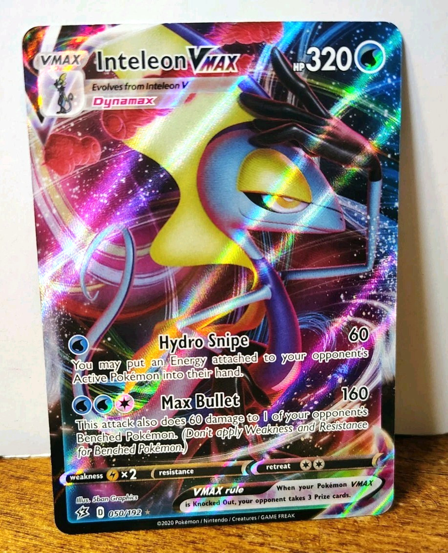 POKEMON INTELEON VMAX 050/192 ULTRA RARE REBEL CLASH NM NEAR MINT