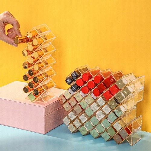 Lipstick Organizer Display Stand Lipstick Storage Clear Makeup Lipgloss Holder - Picture 18 of 22
