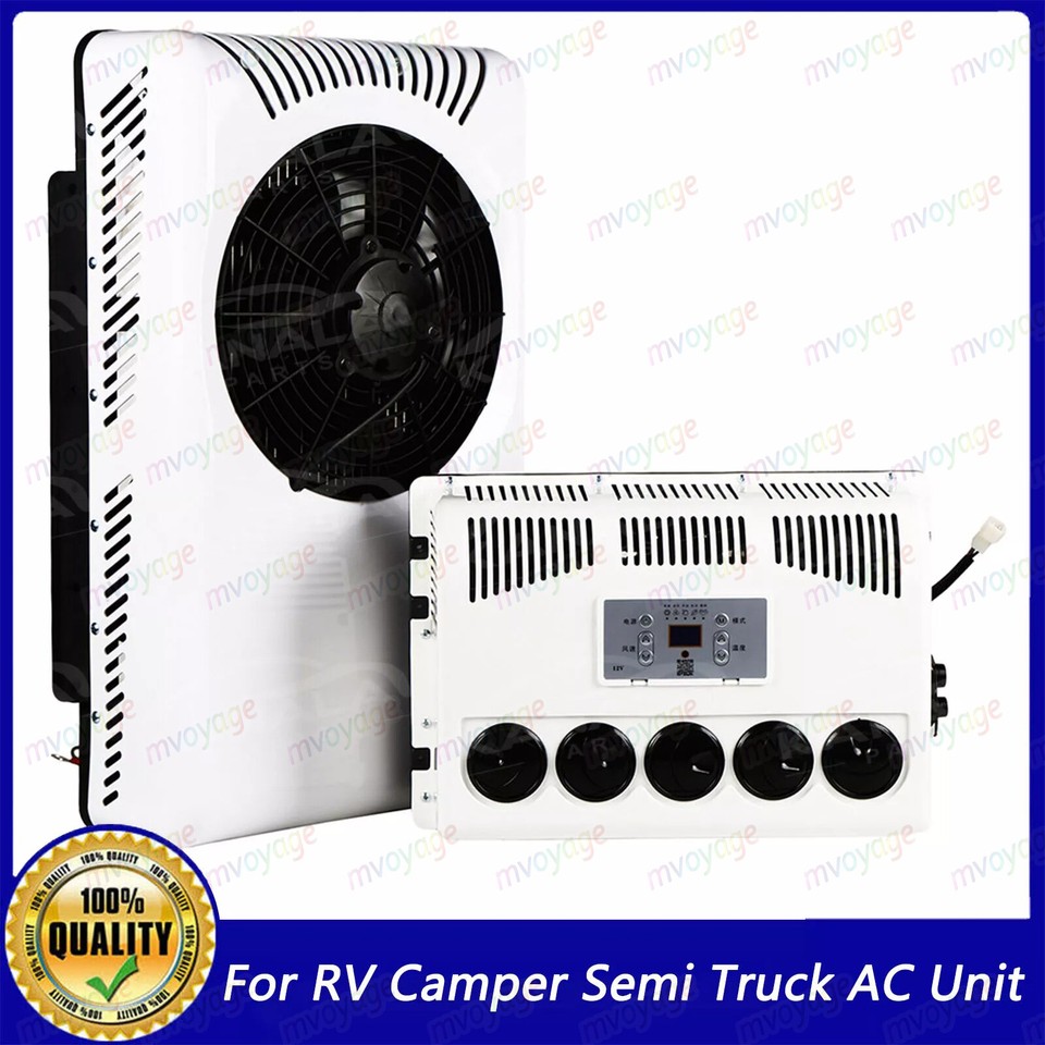 12V 12000BTU Air Conditioner Mini Split A/C For Semi Trucks Bus RV ...