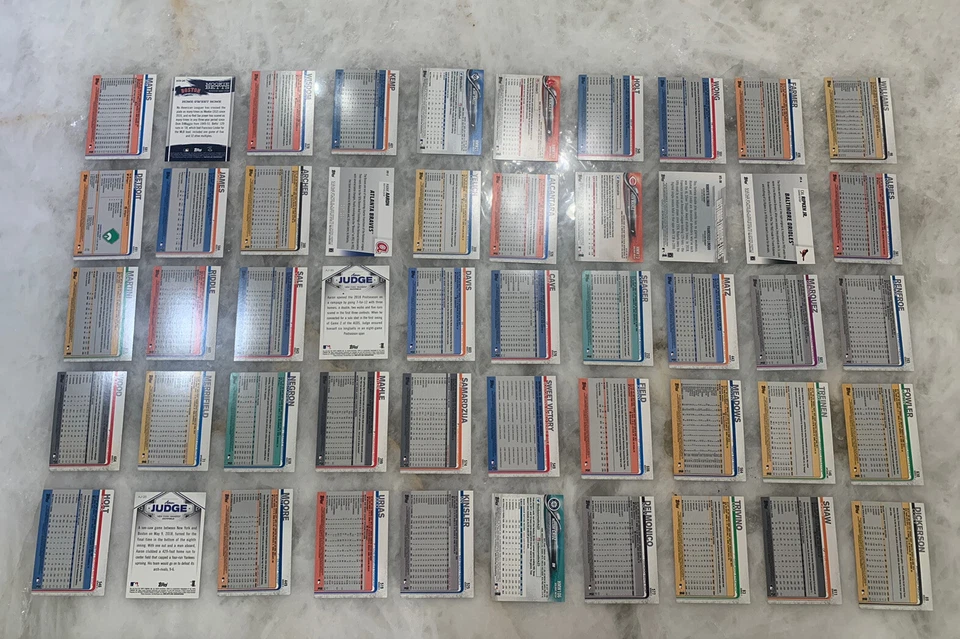 Всего 50 карточек - бейсбол 2019 Topps + 150 лет Renfroe Hunter + ставки на муки - Изображение 2 из 2