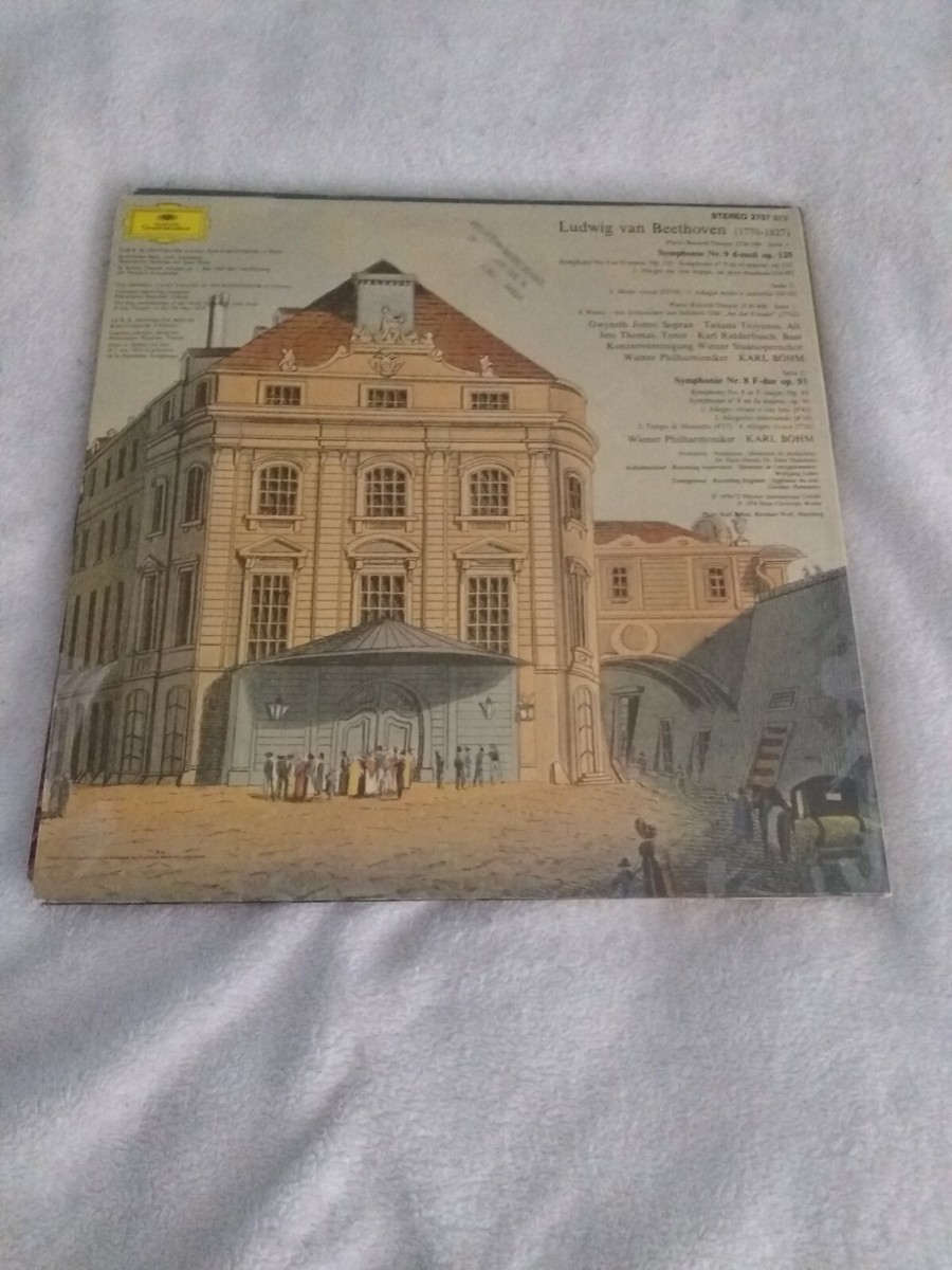 Beethoven Symphonie 8 & 9 Wiener Phil. Karl Bohm 2 LP Vinyl