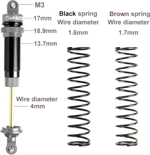 100mm 1/10 Oil Shock Absorber for Slash, Stampede, Rustler Upgrade Parts - Picture 4 of 7