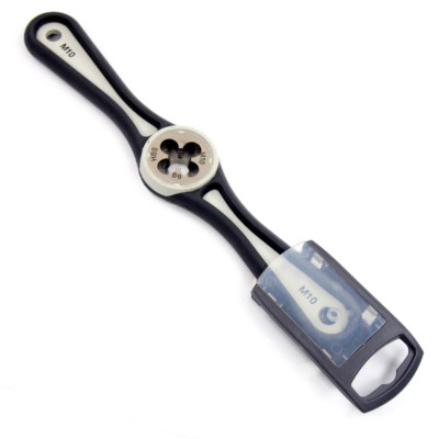 M10 x 1.5mm Combination Die & Die Stock SpeedThreader, HSS, For Hand Threading