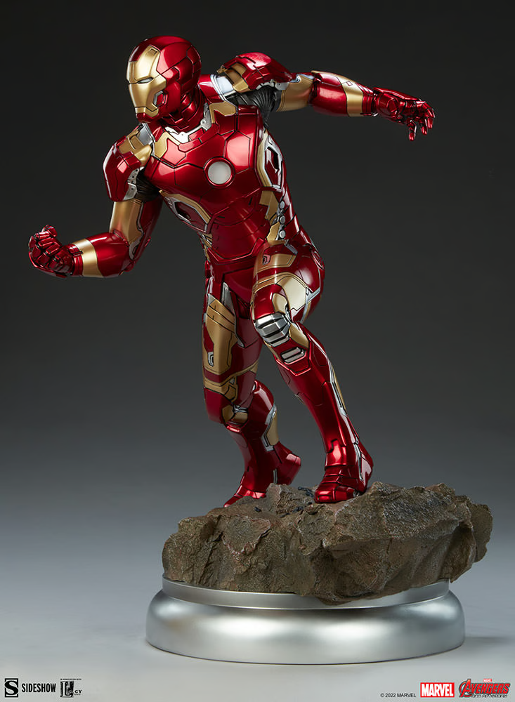 SIDESHOW IRON MAN MARK XLIII STATUE PREMIUM FORMAT 1/4 SCALE -SOLD