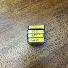 Lot Of 19 Bussmann AGC-10 Fuses 10A 250V AGC10 Glass Buss AGC 10