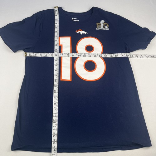 Peyton Manning Denver Broncos T-Shirt Gr. L Nike NFL Team Apparel Super Bowl 50 - Bild 16 von 17