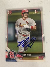 Nick Dunn 2019 Signed Bowman Team Card