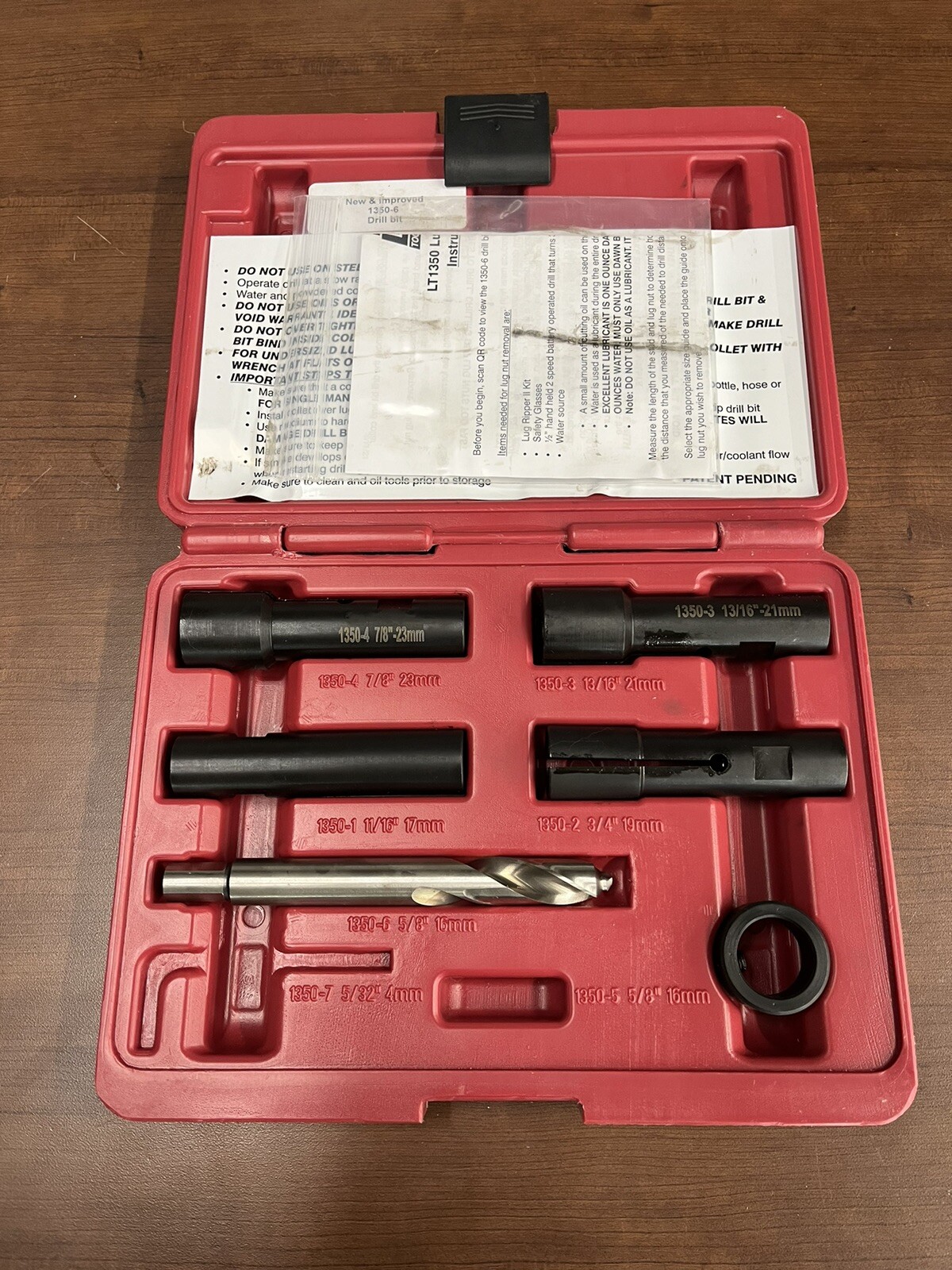 LTI Tools LT1350 Lug Ripper II Lug Nut / Wheel Stud Removal Kit
