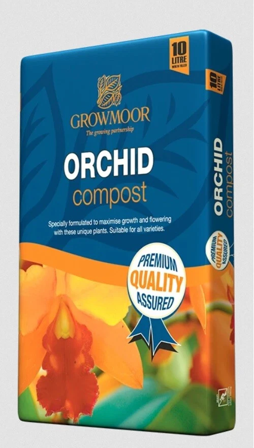 Growmoor Orchid Potting Compost 10L Bag Specially Formulated To Maximize Growth