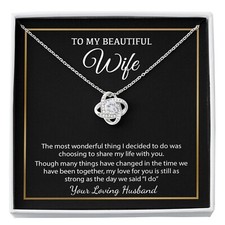 To My Wife Necklace, Christmas Gifts For Women, Anniversary Gift For Wife