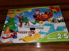 lego duplo town santa's winter holiday 10837 building kit