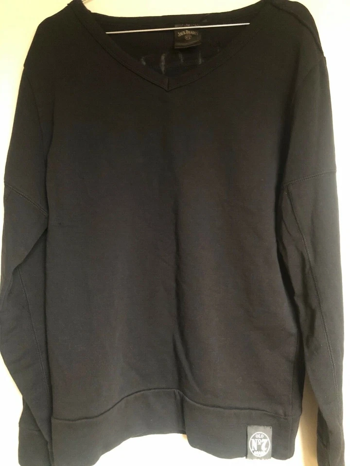 JACK DANIELS Sweat/Pull col en V Old No.7 officiel Taille M Neuf jamais porté - Photo 2/4