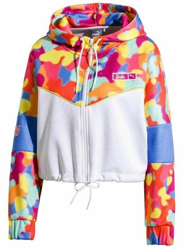 Puma x BARBIE XTG Zip Up Retro Womens Hooded Track Top Jacket 579685 | eBay