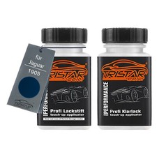 Autolack Lackstift Set für Jaguar 1905 Pacific Blue Perl Basis Klarlack je 50ml