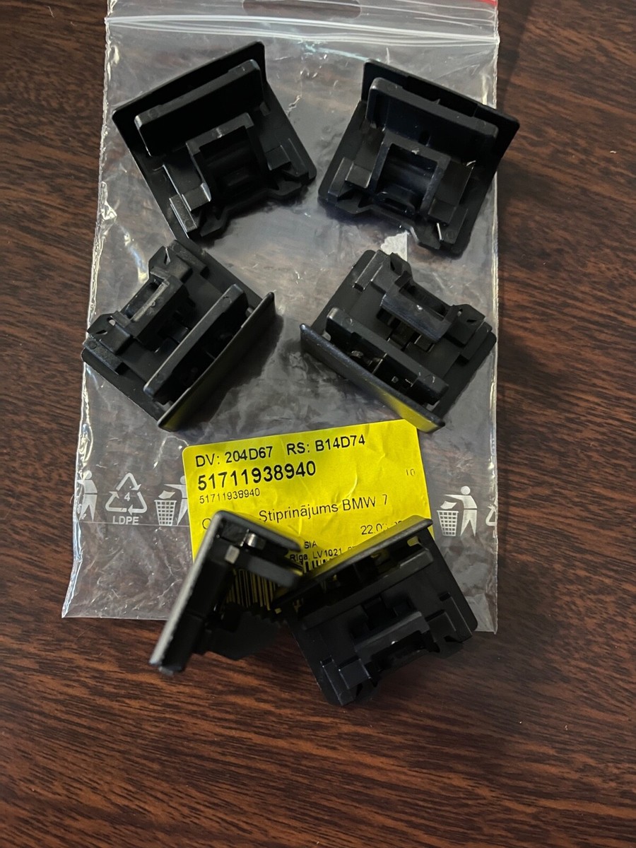 SET of 6 Genuine BMW E30 E32 E34 Clip Bracket 51711938940 | eBay