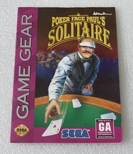 Poker Face Paul's Solitaire - Sega Game Gear - Used - Manual Only