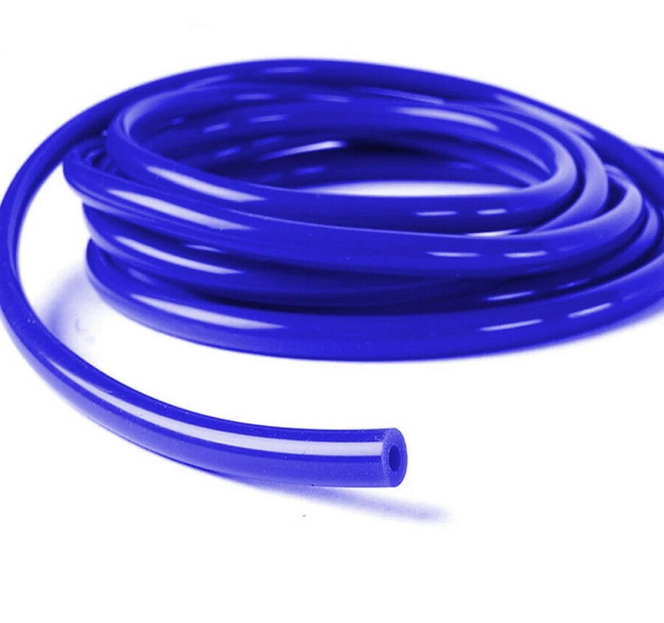 Manguera de vacío de aire de silicona universal azul de 16,4 pies y 3 mm tubo de línea de válvula de alivio Foto 4 de 4