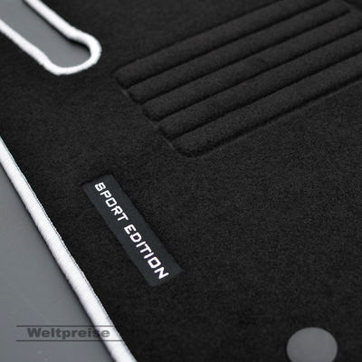 Velours Logo Fußmatten für Mercedes E-Klasse W211 S211 Kombi ab Bj.2003 - 2009 s