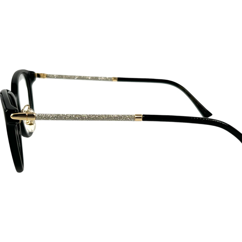 Marco de gafas de plástico para mujer Jimmy Choo JC323/G 807 negro 53-17 almohadillas para nariz ajustables Foto 4 de 4