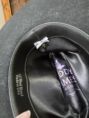 Chapeau Cowboy Cody James 3X Feutre Laine Noir Taille 7 Comme Neuf