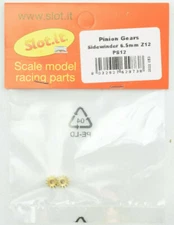 Slot it 12T Sidewinder 6.5mm Inner Diameter Brass Pinion Gear - 2 Pack PS12