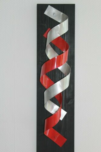 NEU Große Moderne Abstrakte Aluminium Metall Skulptur "RED O" Unikat Kunst Art - Bild 1 von 9