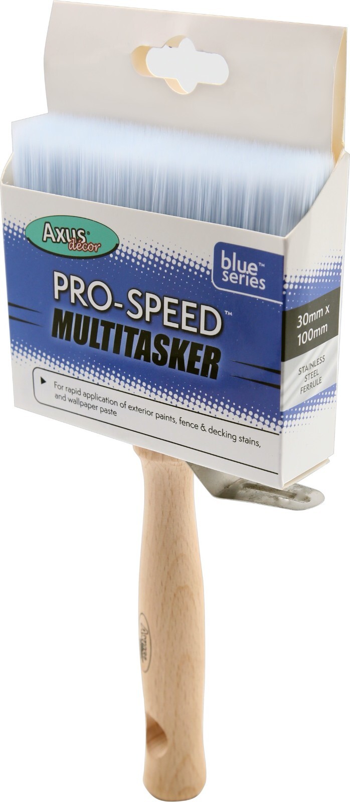 Paint Brush - Axus Decor Blue Series Pro-Speed Multi Tasker Brush 30mm x 100mm