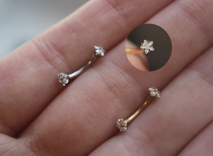 Diamond Rook Piercing