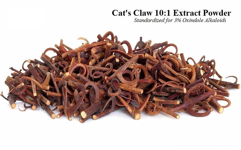 Extracto de uña de gato puro en polvo Uncaria Tomentos 3% oxindol alcaloides artritis Foto 2 de 3