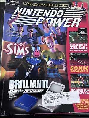 Nintendo Power 166 March 2003 The Sims w/ Def Jam Vendetta Poster Zelda Sonic