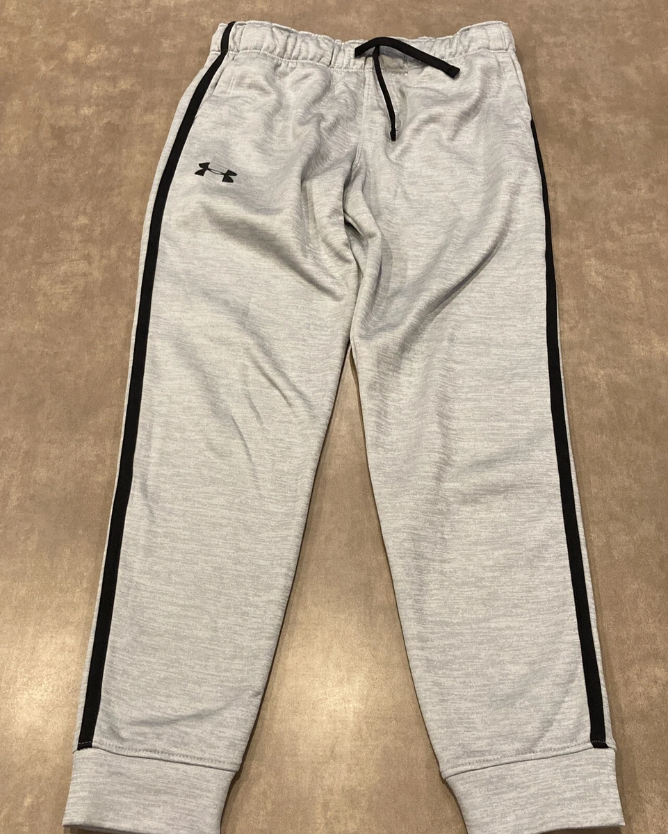 UNDER ARMOUR~Coldgear Loose Fit, Light Gray, Girls Joggers, Sz Med