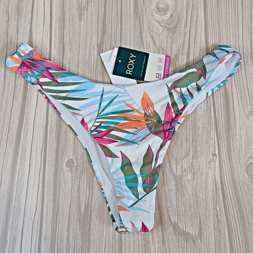 Roxy Printed Beach Classics - Cheeky Bikini Bottoms for Women Size M MEDIUM 10 - Picture 2 of 5