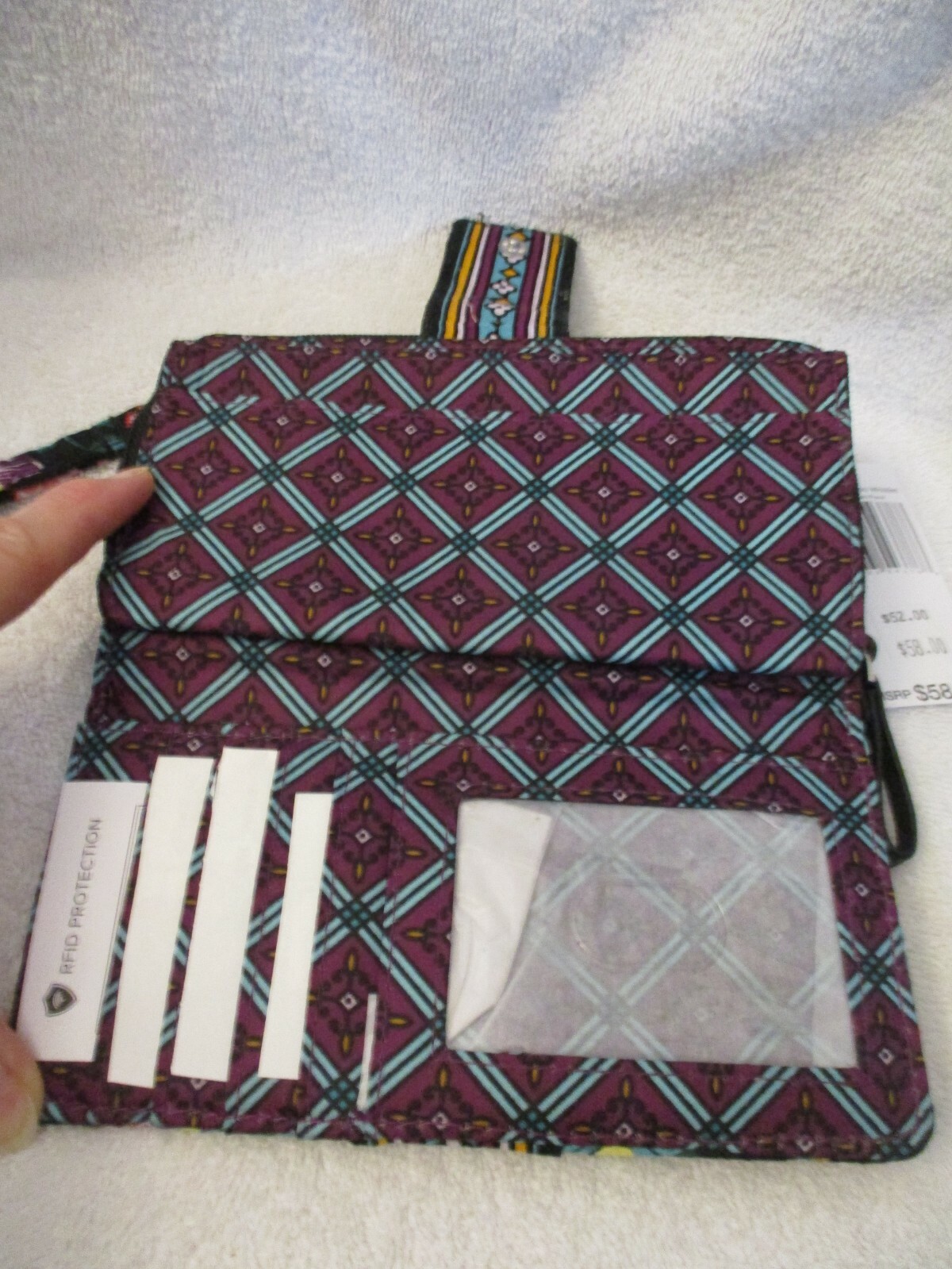 *NWT* Vera Bradley Iconic RFID Combo Wristlet Wallet In Vines Floral eBay