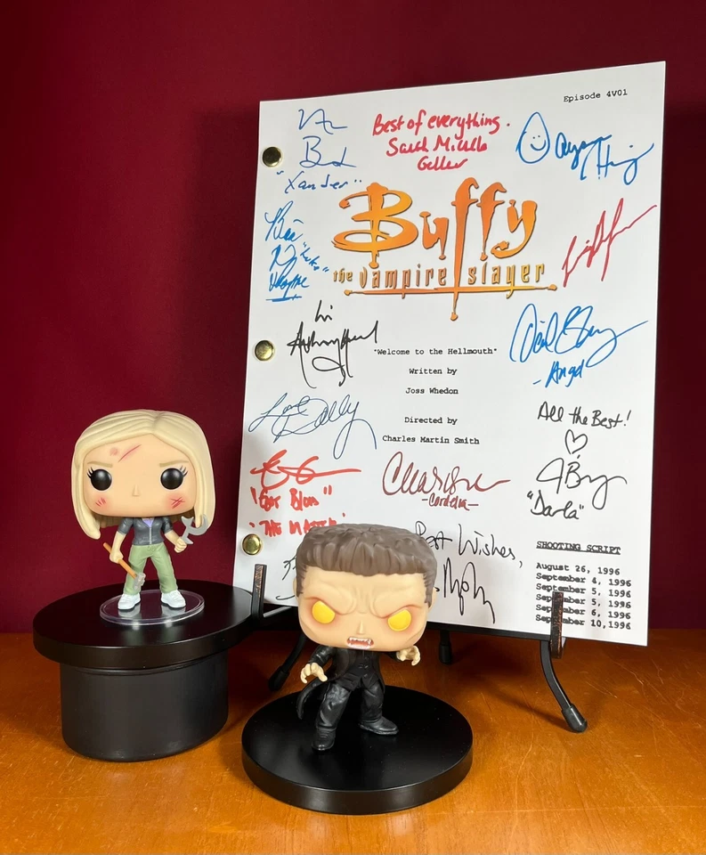 Buffy the Vampire Slayer Pilot y Series Guiones Finales Firmado Autógrafo Reimpresiones Foto 2 de 4