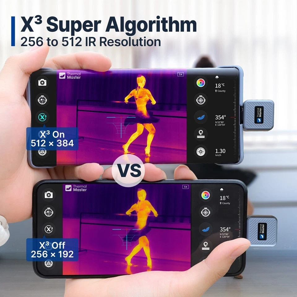 984 Yards X2 Thermal Monocular for Hunting Night Vision Binocular 50Hz 15x Zoom - Image 4 of 4