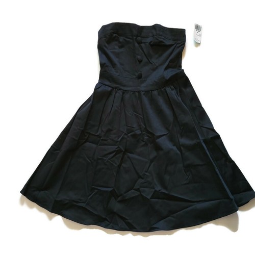 Twenty One Dress Womens Size Medium Black Halter Flare Knee Length Strapless New