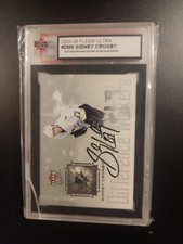 2005-06 Fleer Ultra Sidney Crosby Scoring Kings Rookie Card Ksa Auto (Cracked)