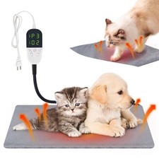 Smart Cat Heating Pad with Pressure Activated   Temperature Adjustable Heated...