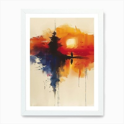 Sunset 15 Art Print Framed Wall Art Poster Canvas Print Picture